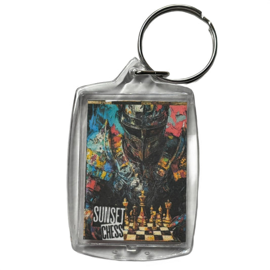 Ready Knight - Chess  Photo Keychain