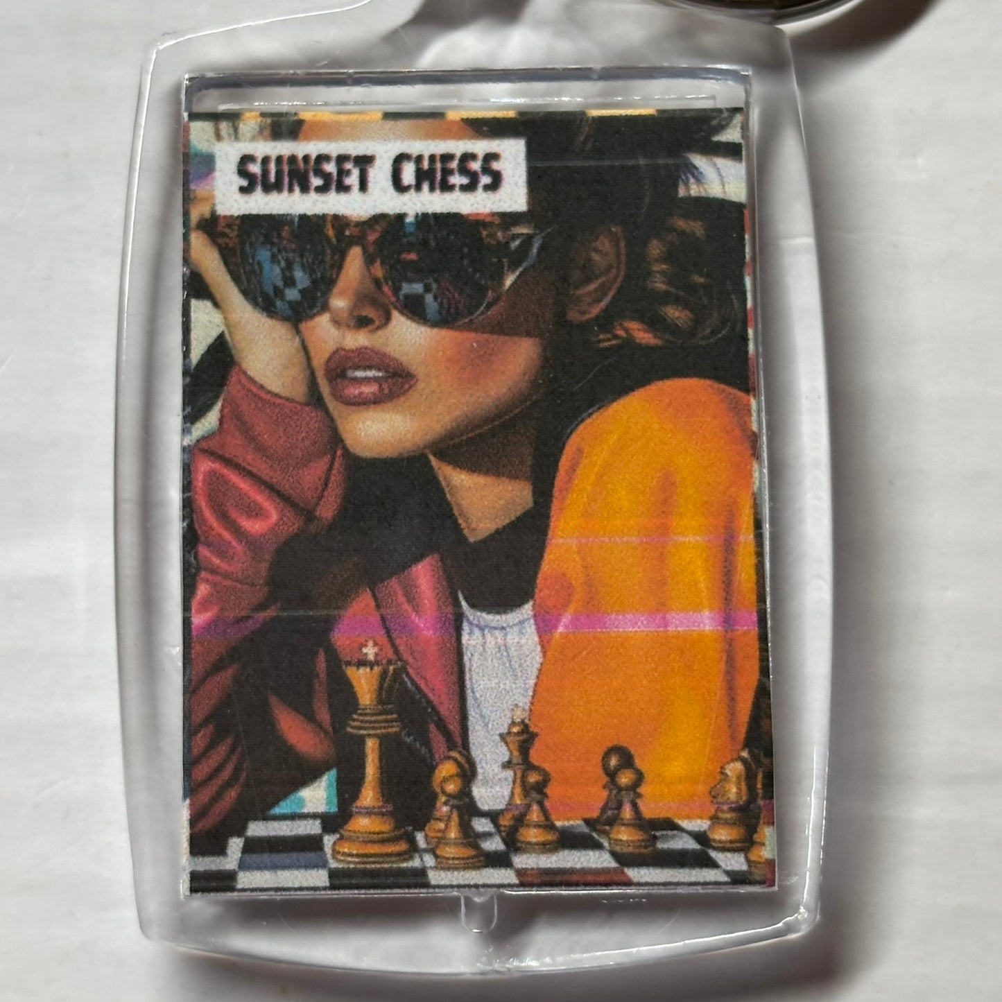 Fashion Lady - Chess  Photo Keychain