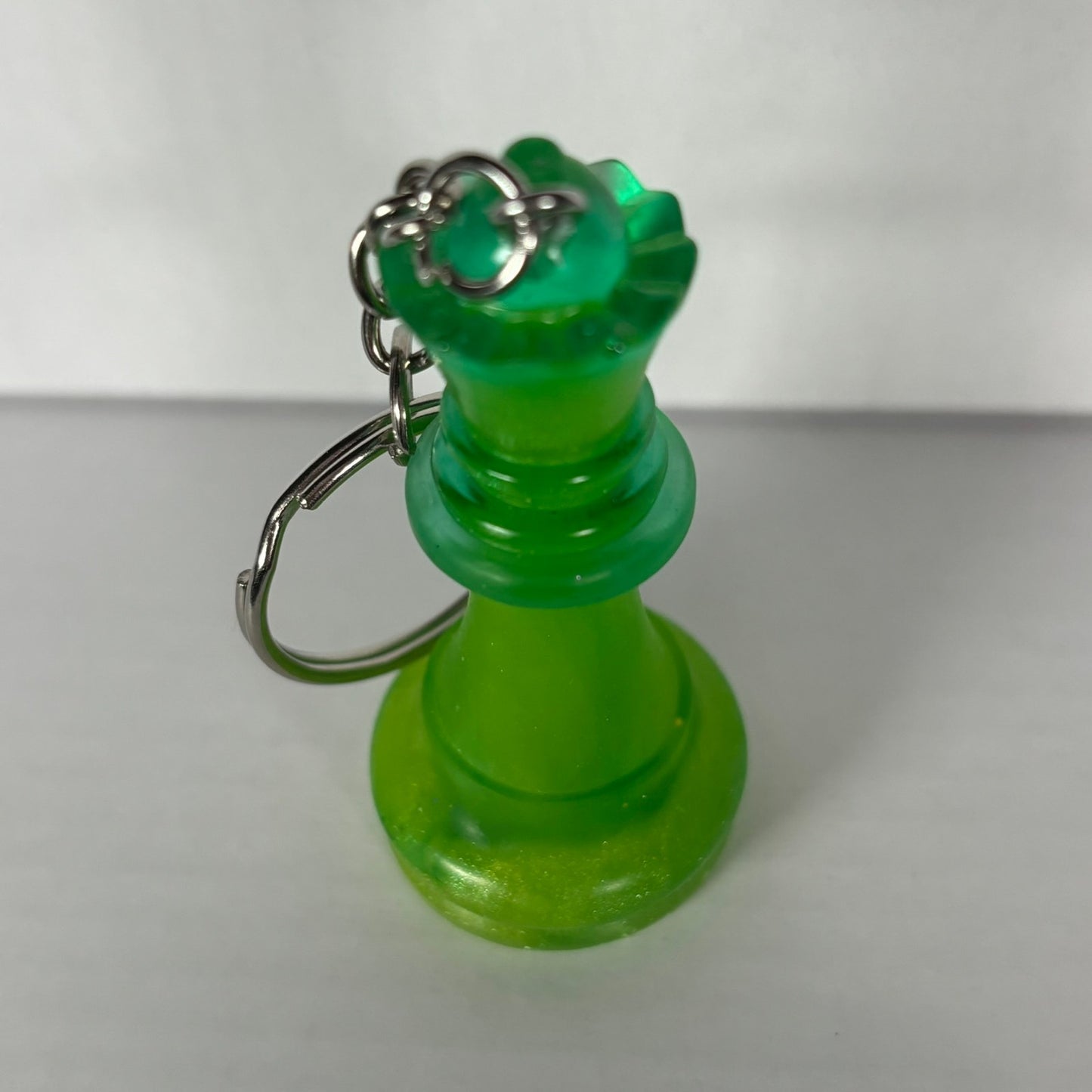 Green Lime Handmade Resin Keychain - One of a Kind Design