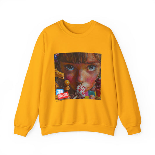 Chess Candy Girl - Yellow Chess Crewneck Sweater