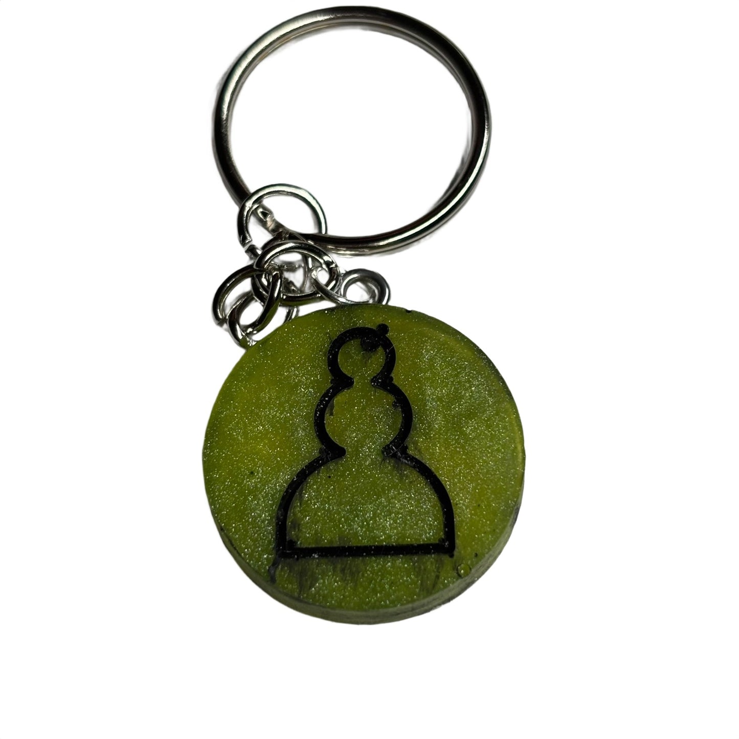 Lime Green - Handmade Resin Keychain