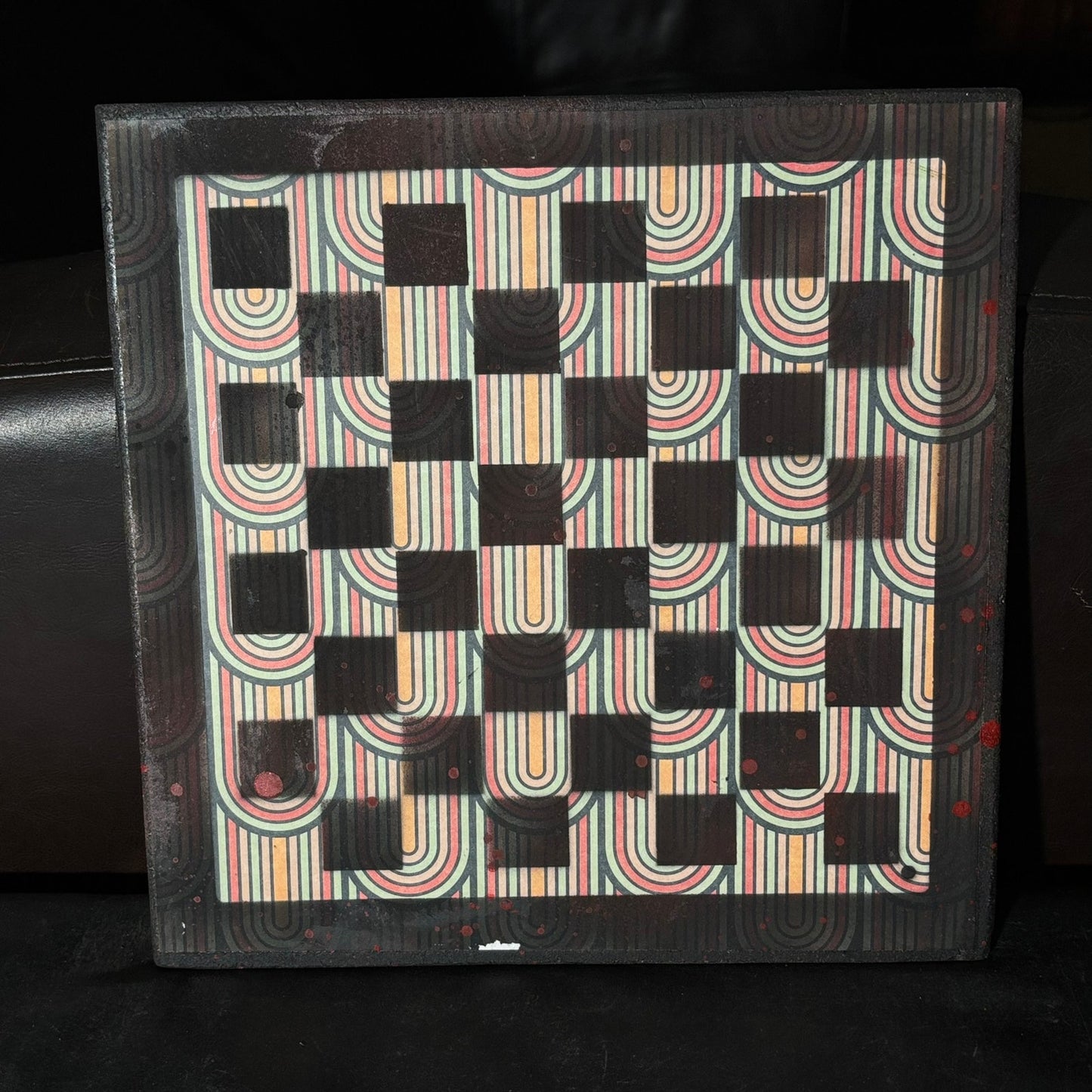 70's Retro - Scrapbook Chess Board