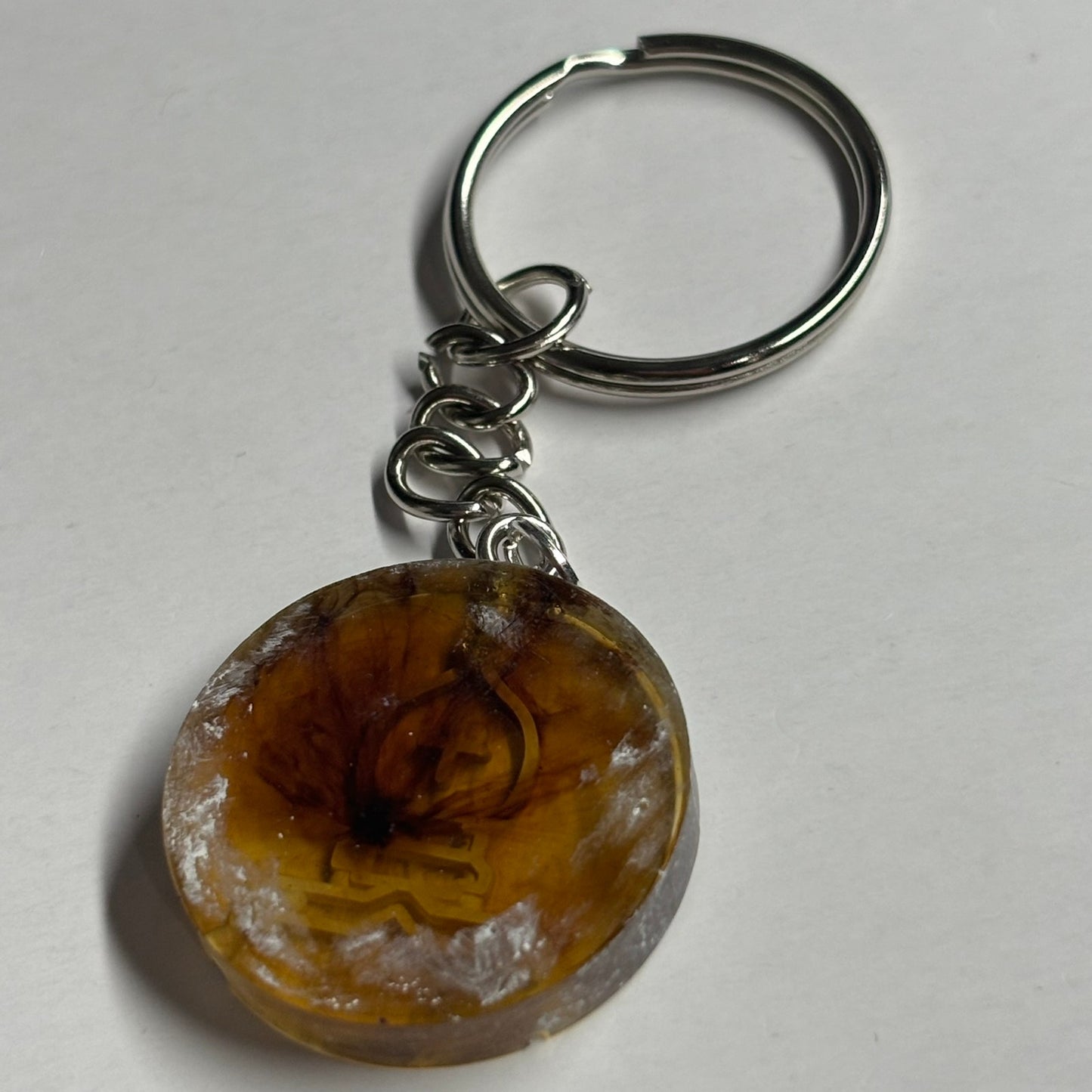 Coffee Brown Bishop - Handmade Resin Keychain