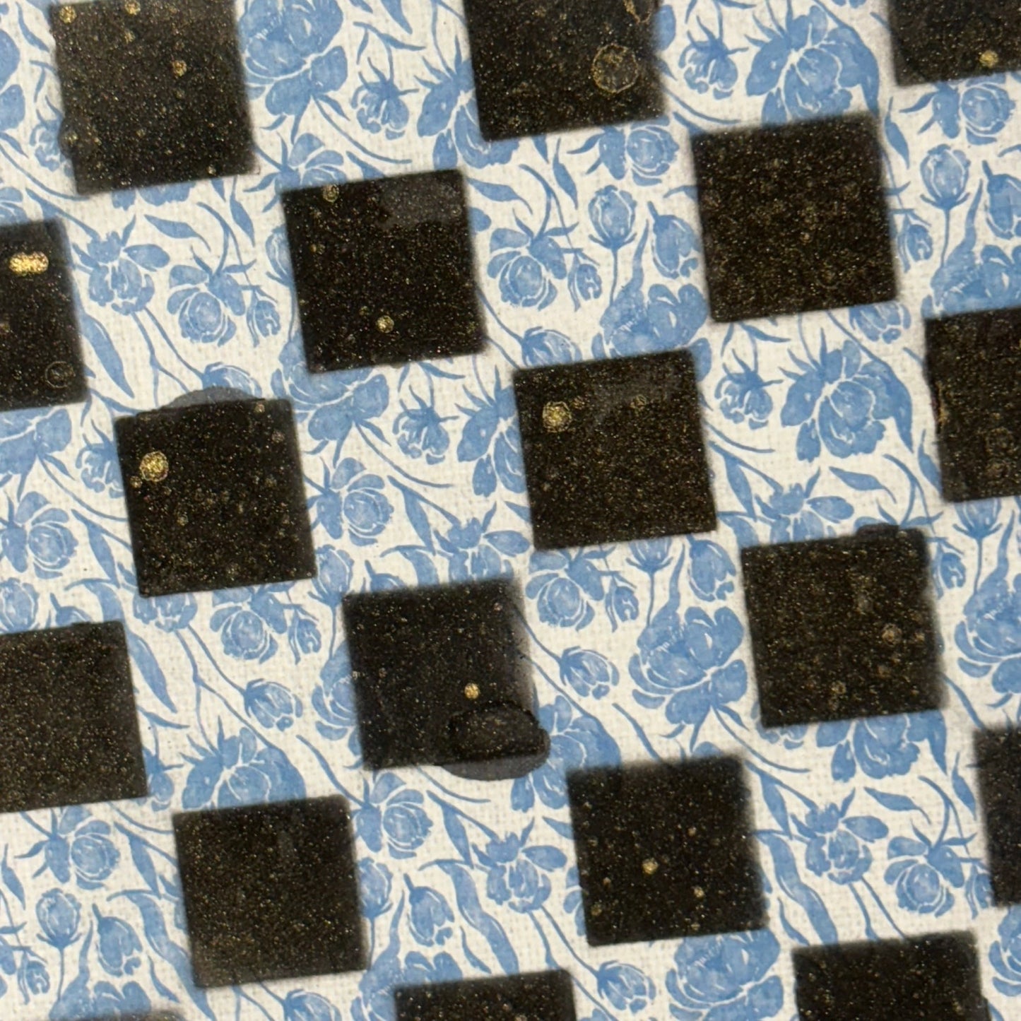 Vintage Blue - Scrapbook Chess Board