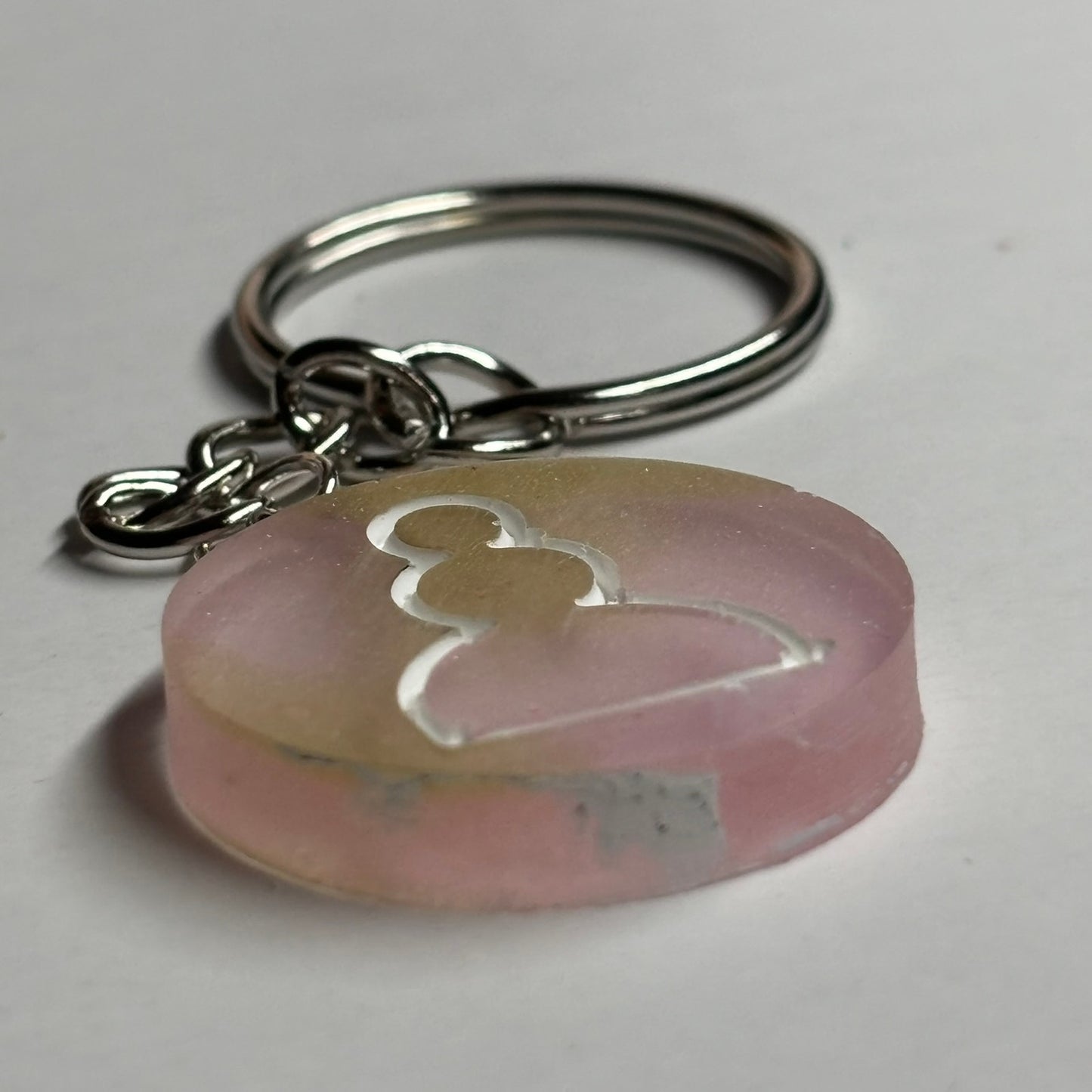 Beautiful Pink Pawn - Handmade Resin Keychain