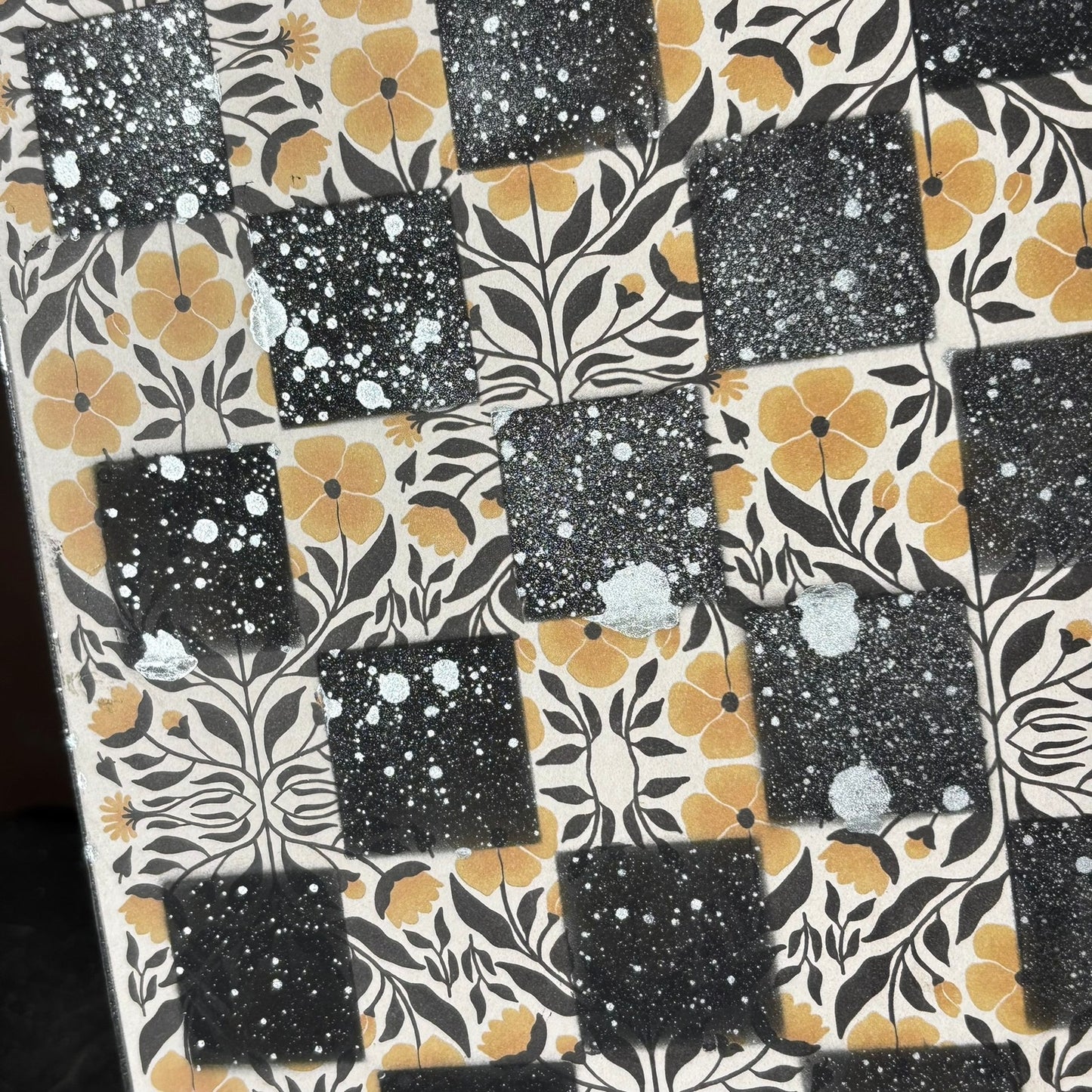 Vintage Pattern - Scrapbook Chess Board