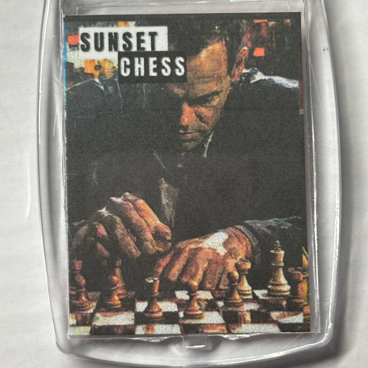 Serious Man - Chess  Photo Keychain