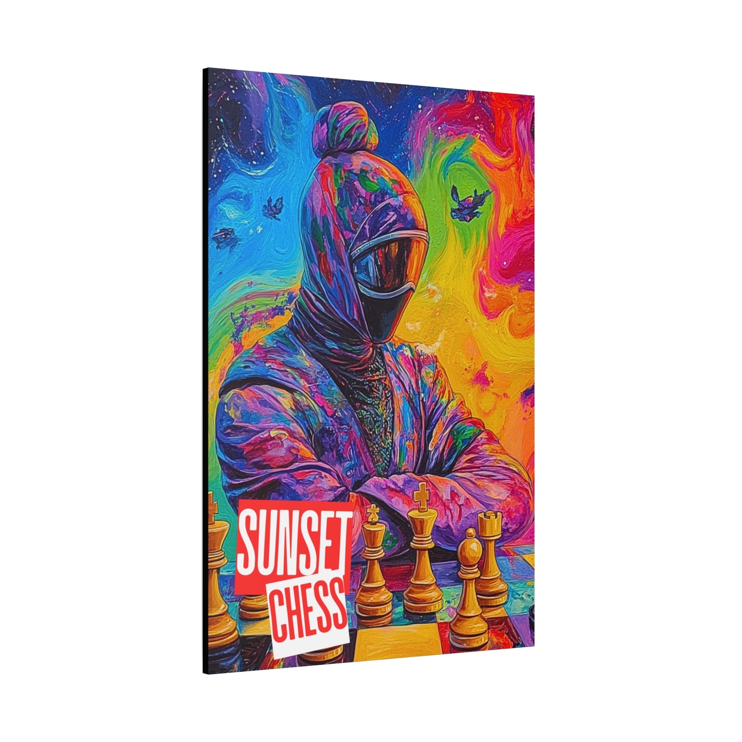 Rainbow Ninja - Canvas Chess Print 40"x60"