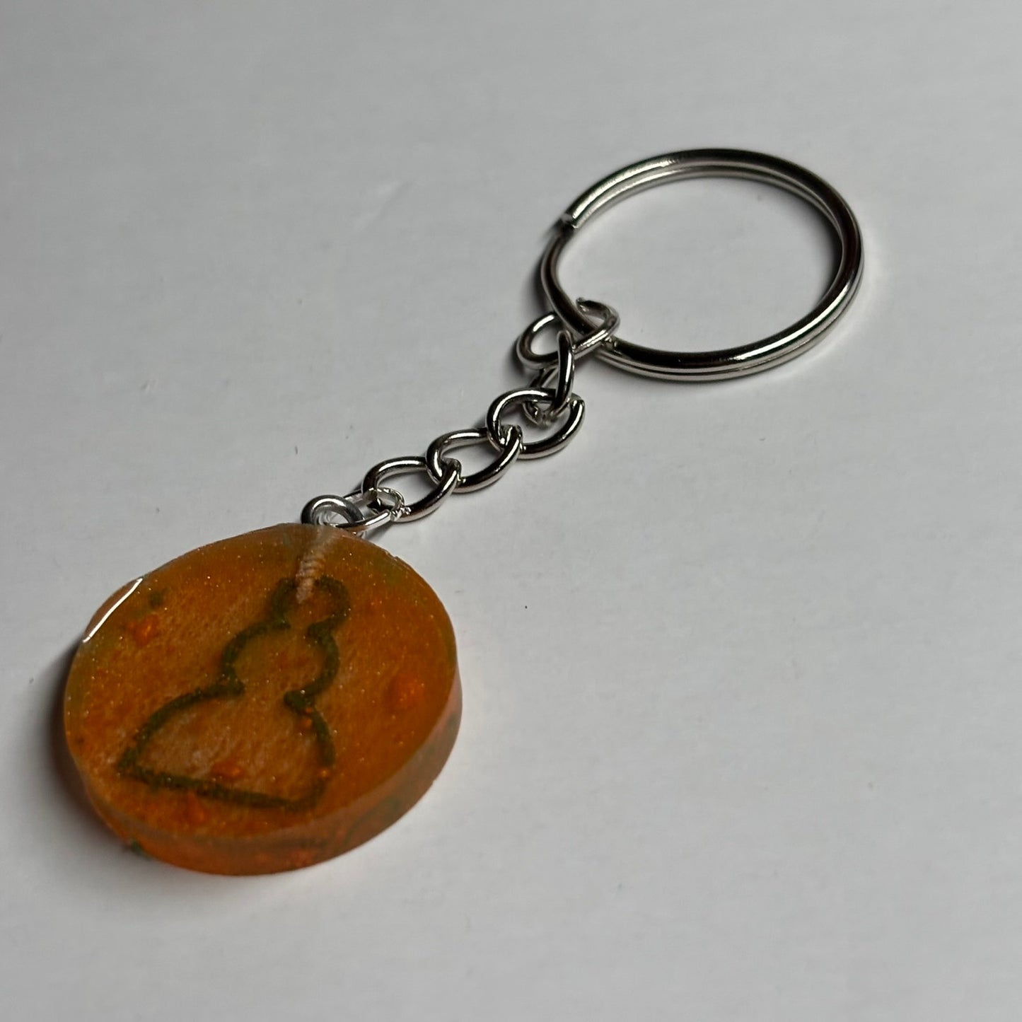 Miami Orange Pawn - Handmade Resin Keychain