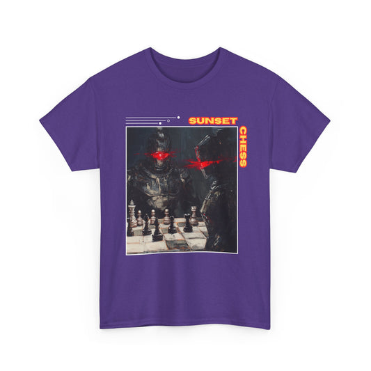 Battle Of The Cyborgs - Purple Chess T Shirt