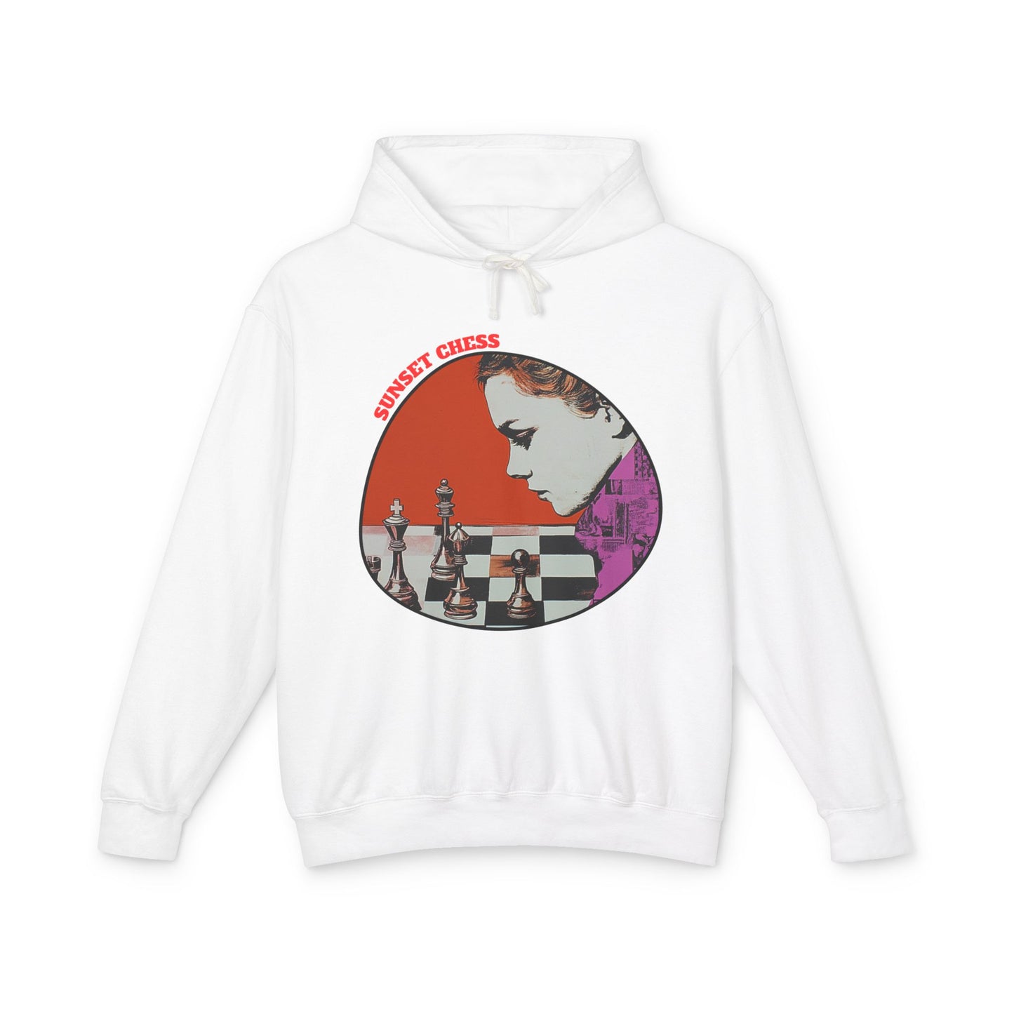 Vintage Woman - White Chess Hoodie
