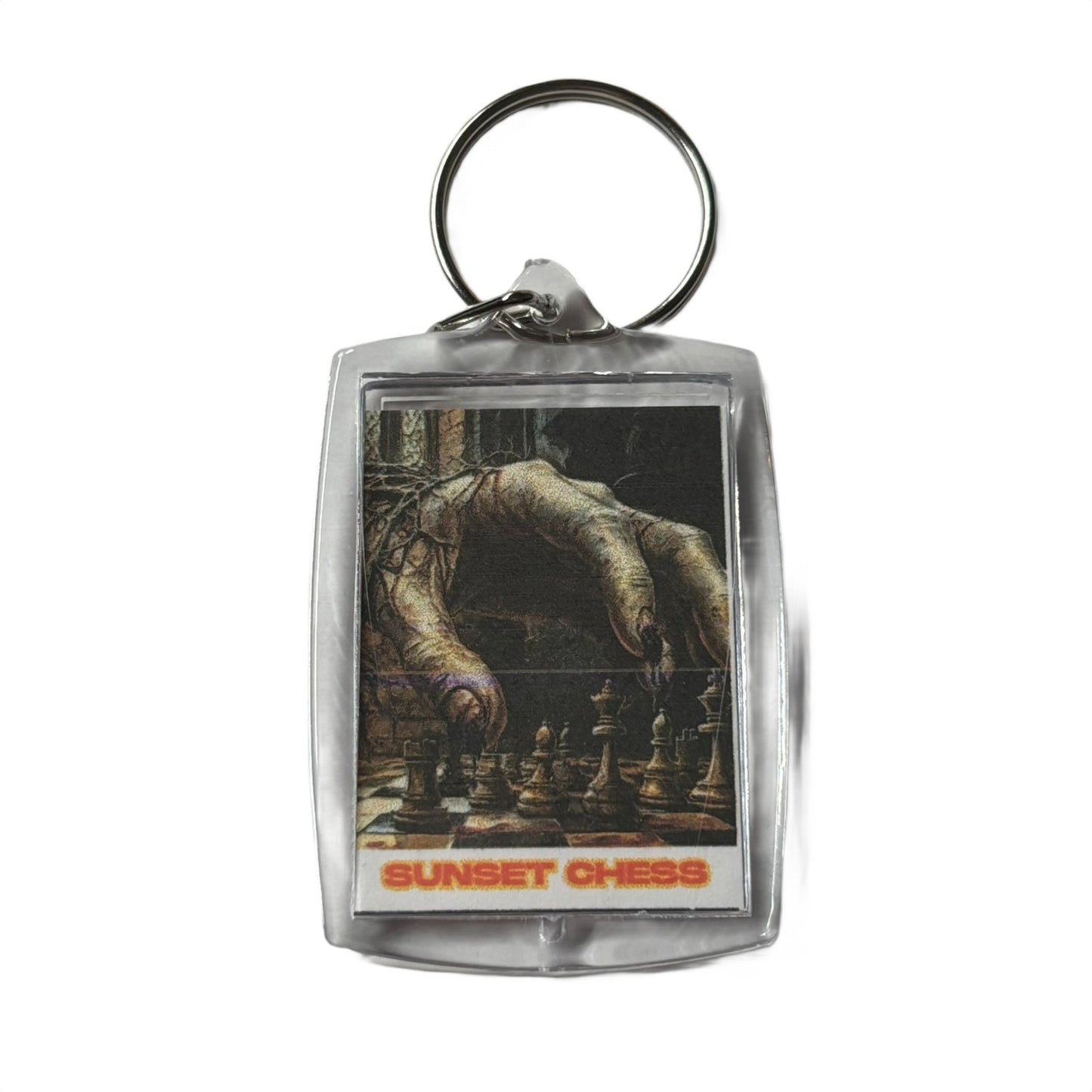 Creepy Hand - Chess  Photo Keychain