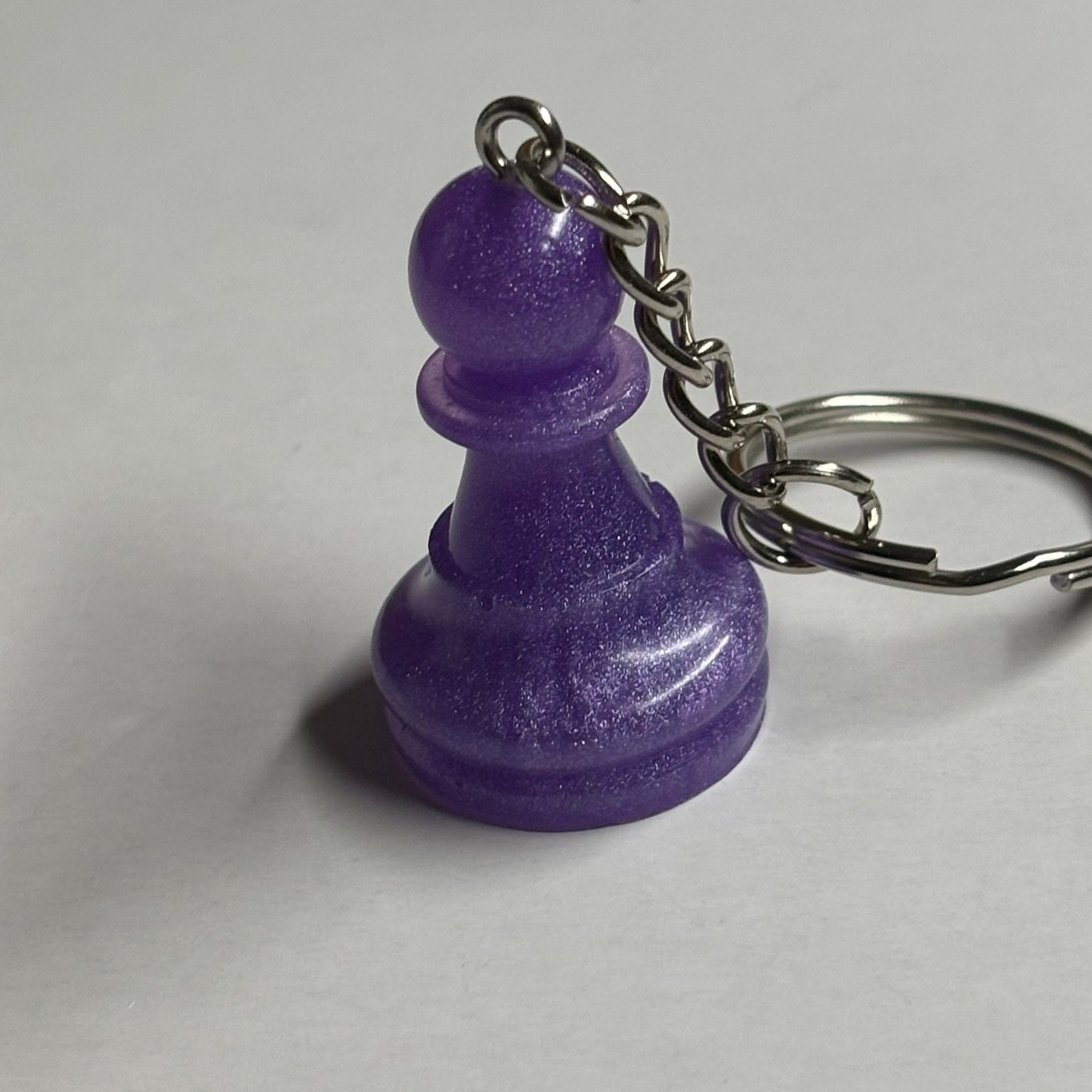 Purple Pawn - Handmade Resin Keychain