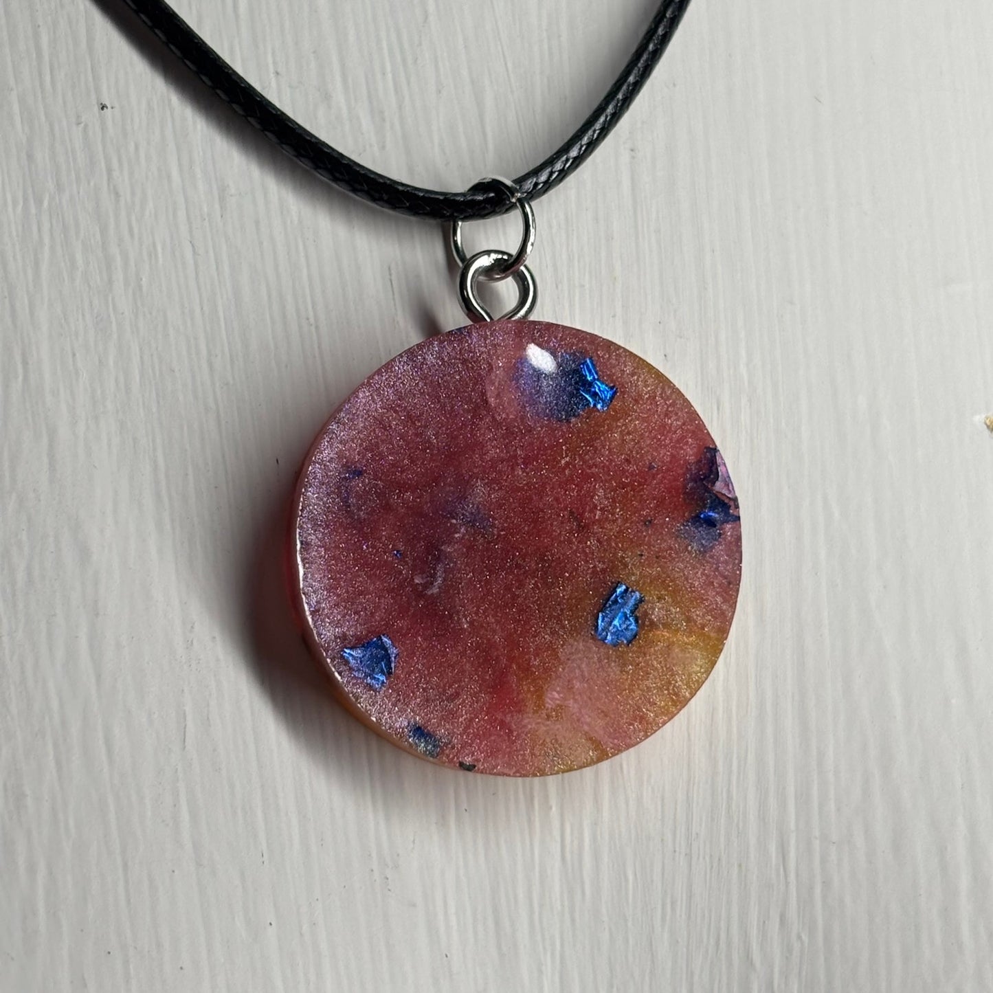 Crystal Pink Pawn - Handmade Resin Chess Necklace