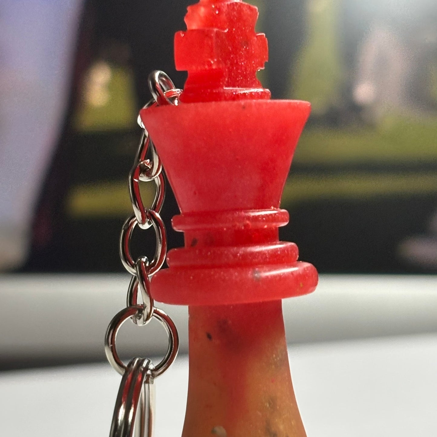Red/Orange King - Handmade Resin Keychain