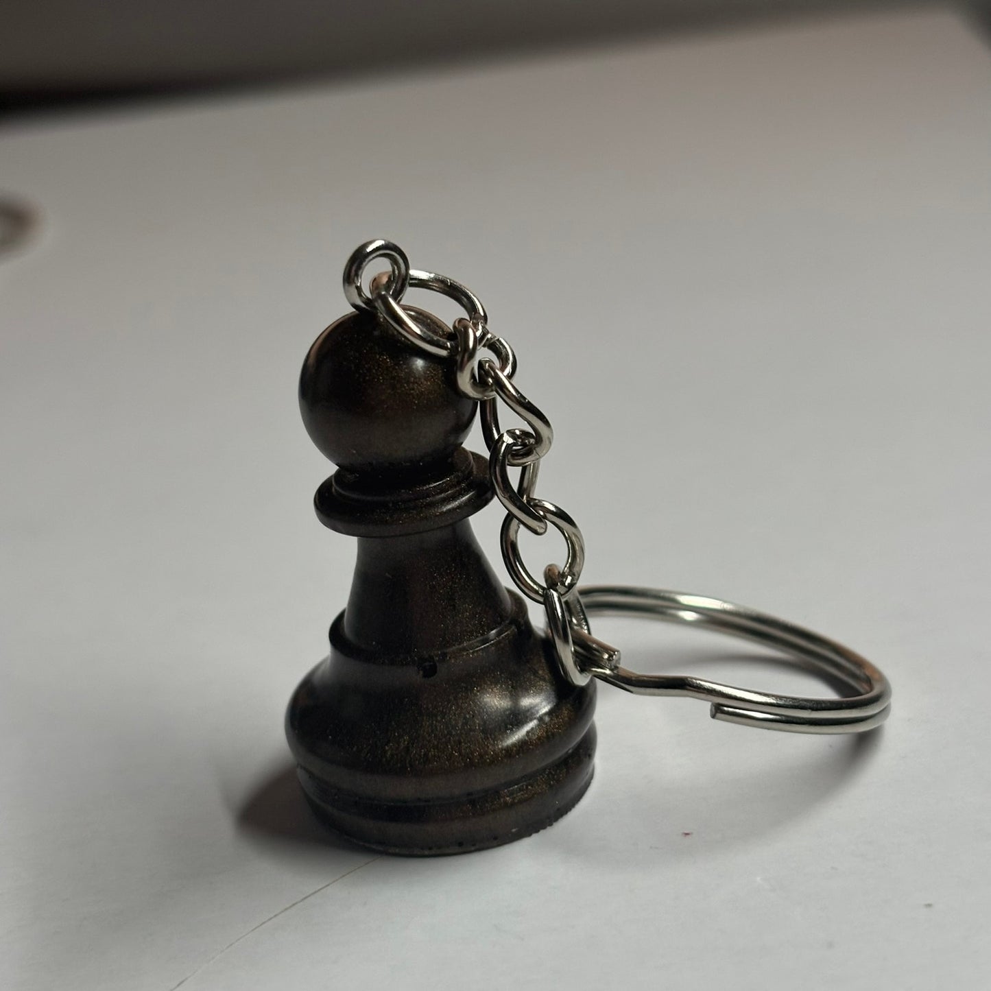 Dark Green Pawn - Handmade Resin Keychain