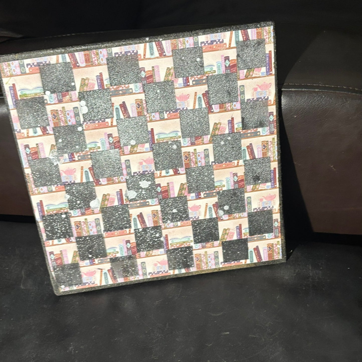 Vintage Library - Scrapbook Chess Board