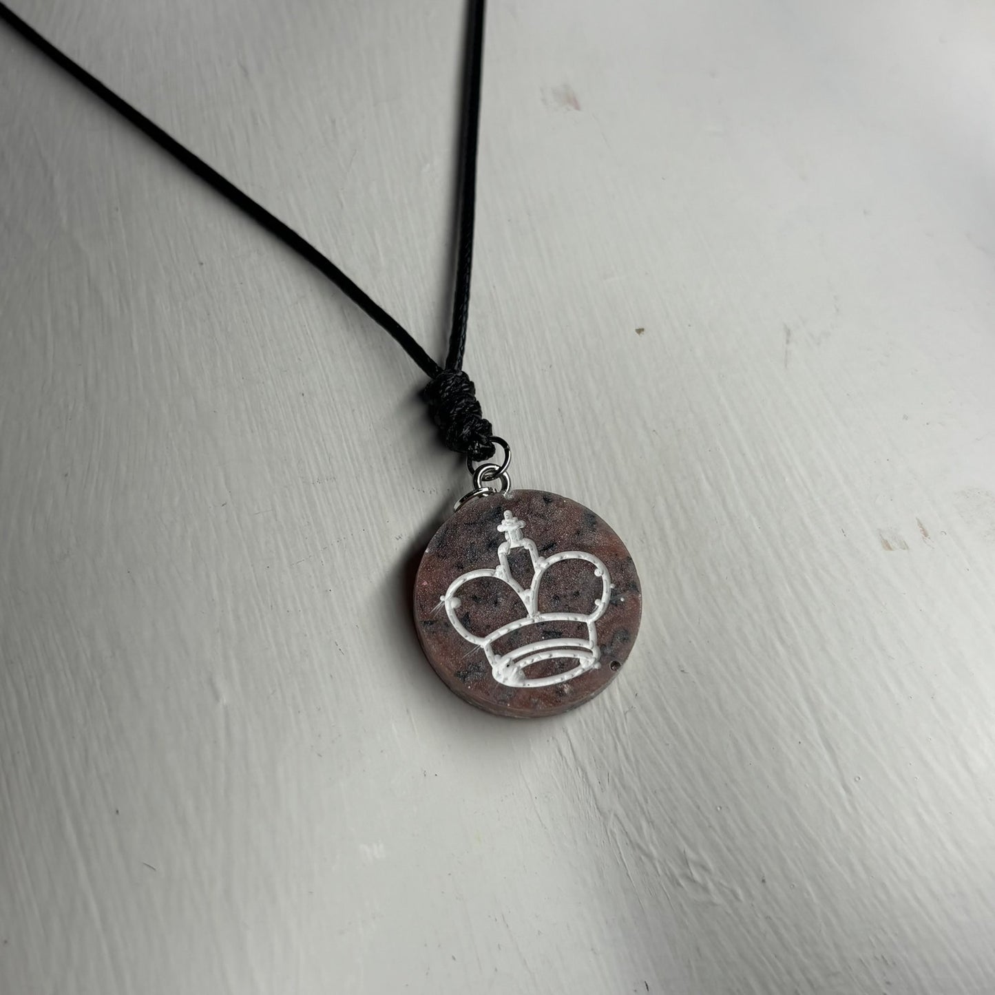 Luxury King - Handmade Resin Chess Necklace
