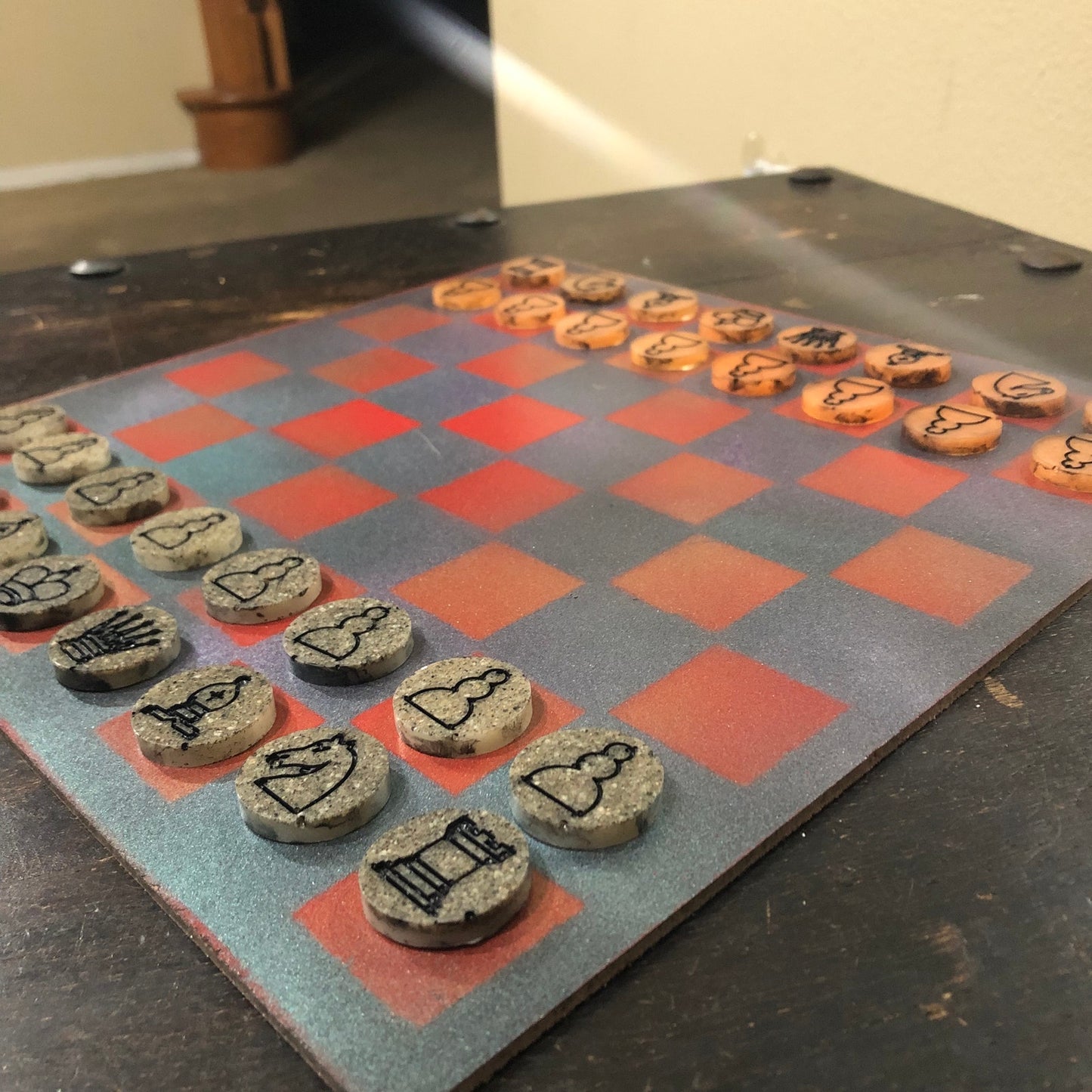 Fire Furnace - Painted Chess Set