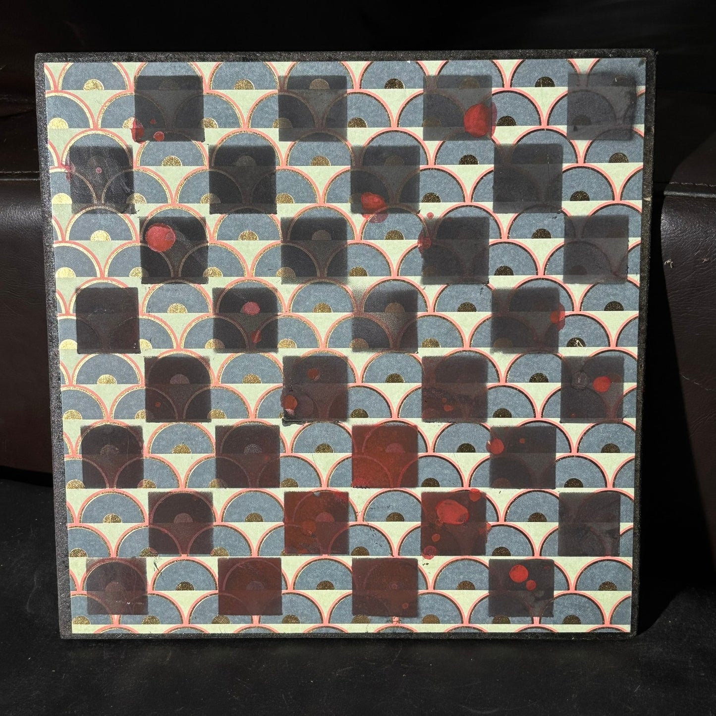 Dark Hue Green - Scrapbook Chess Board