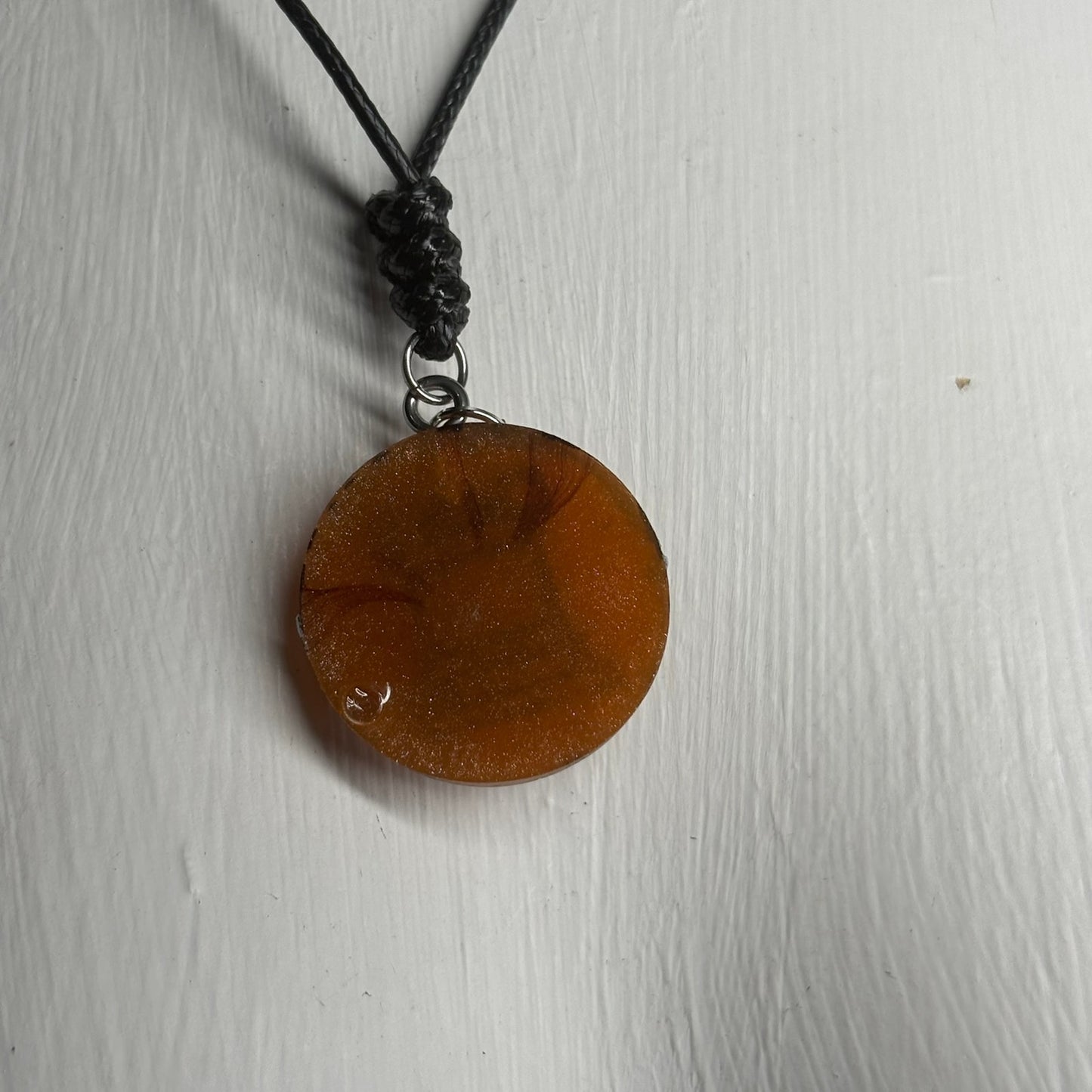 Bronze Rook - Handmade Resin Chess Necklace