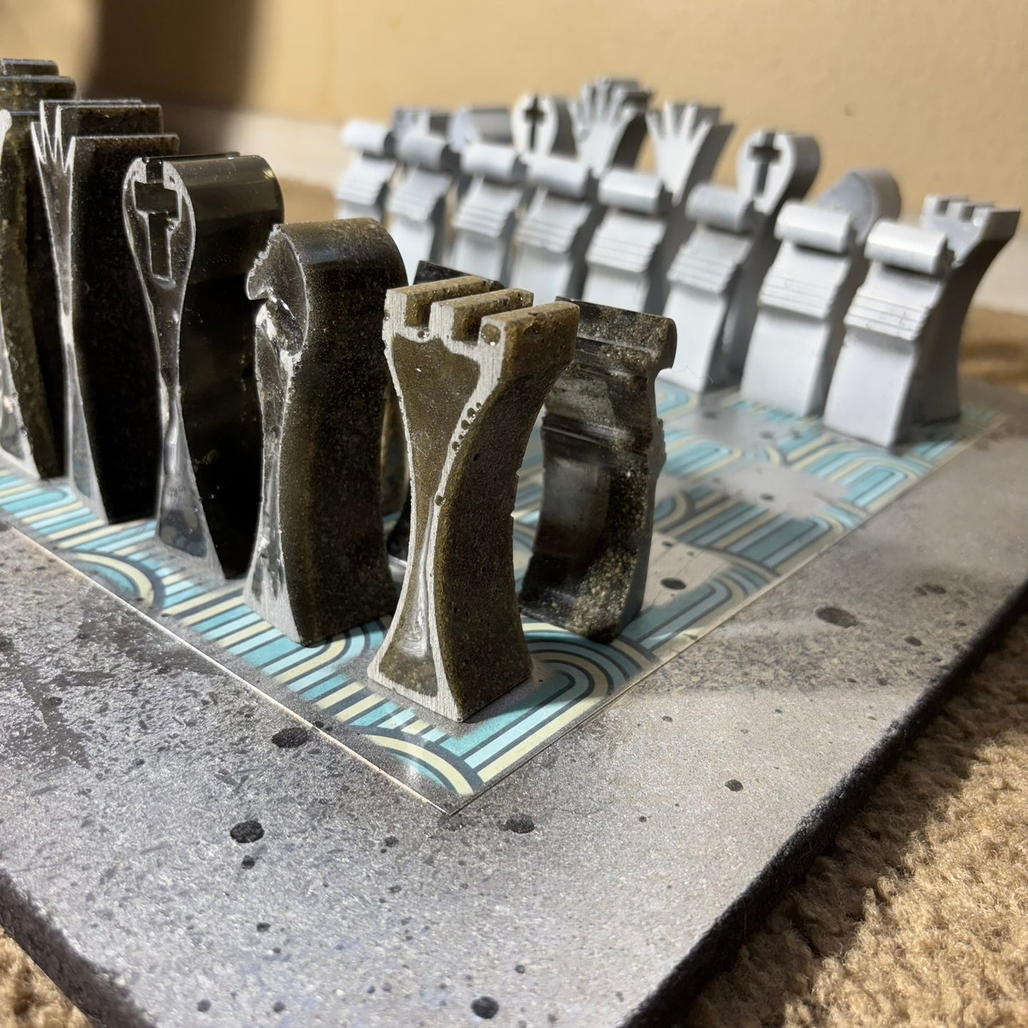 Space Gray Mix - Large Deluxe Chess Set