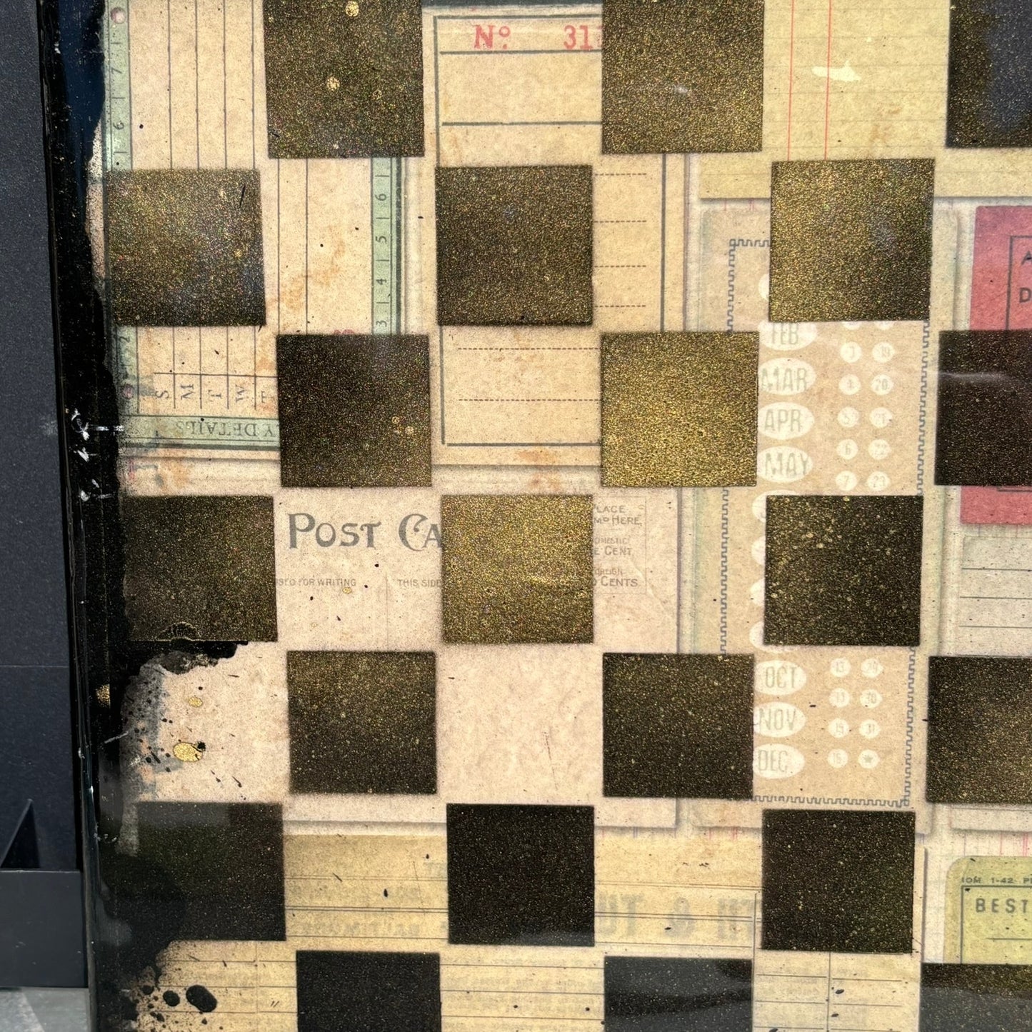 Classic Collage - Resin Coated Chess Board