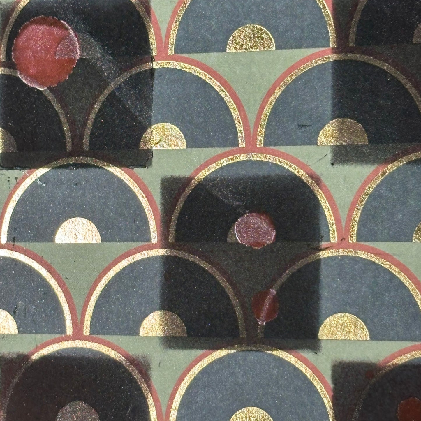 Dark Hue Green - Scrapbook Chess Board