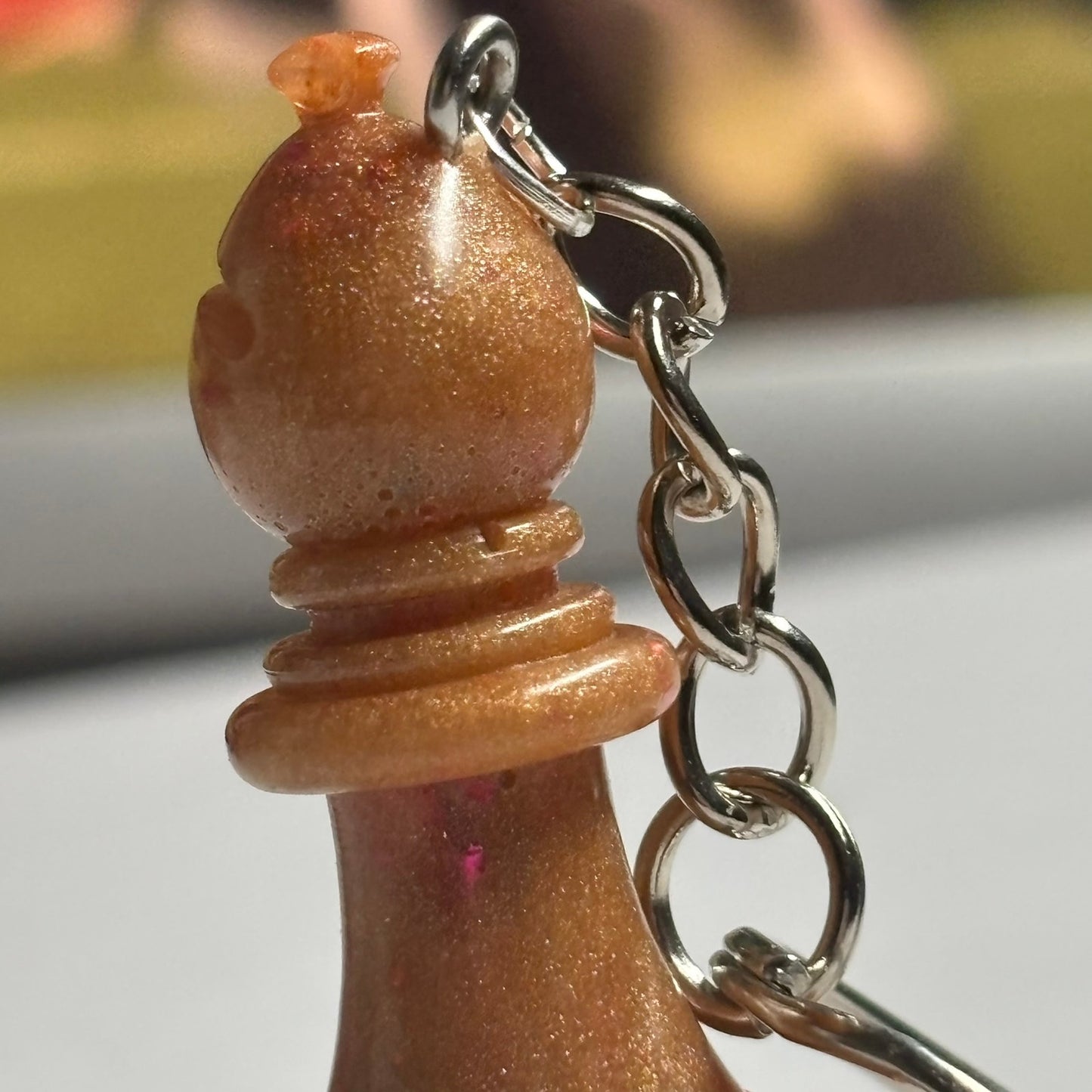 Orang/Brown Bishop - Handmade Resin Keychain