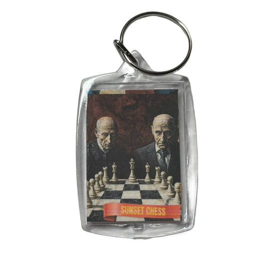 The Long Game - Chess  Photo Keychain