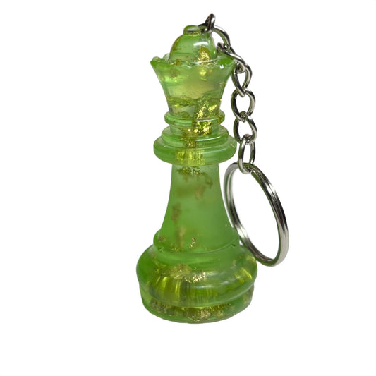 Royal Green Queen - Handmade Resin Keychain