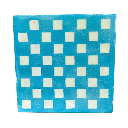 Sky Blue - Resin Coated Chess Board