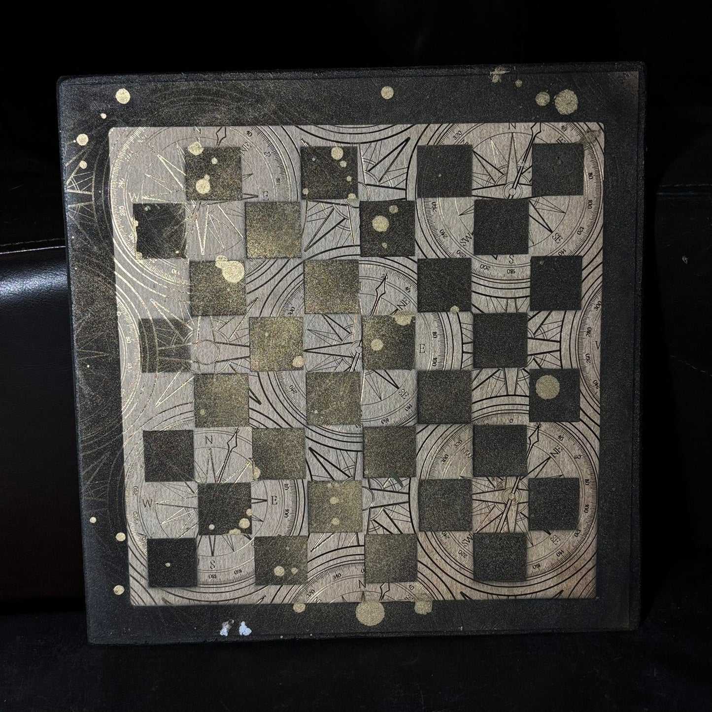 Golden Symbols - Scrapbook Chess Board