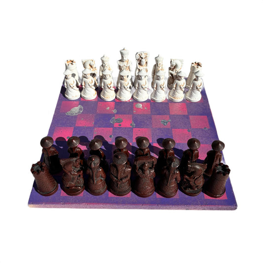 Purple Pink Chrome Drip - Chinese Edition Chess Set