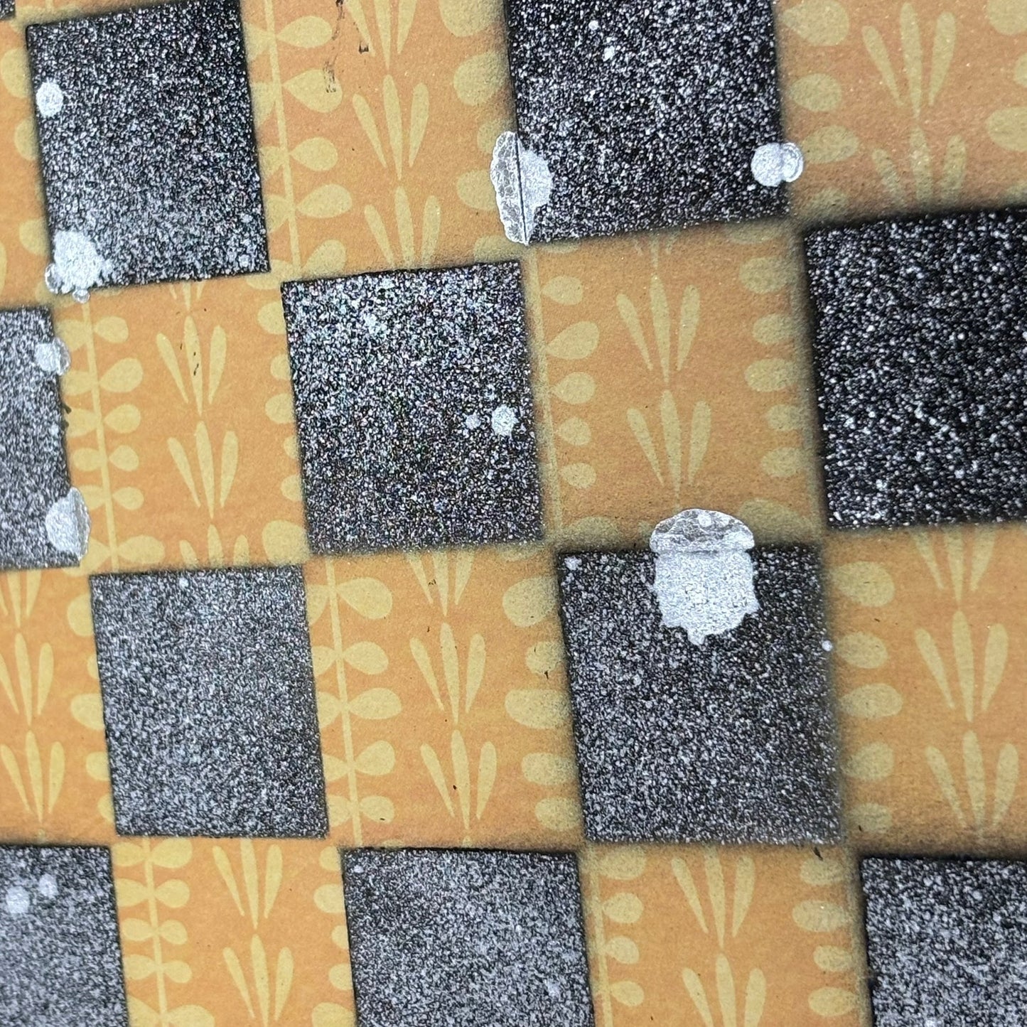 Yellow & Black - Scrapbook Chess Board