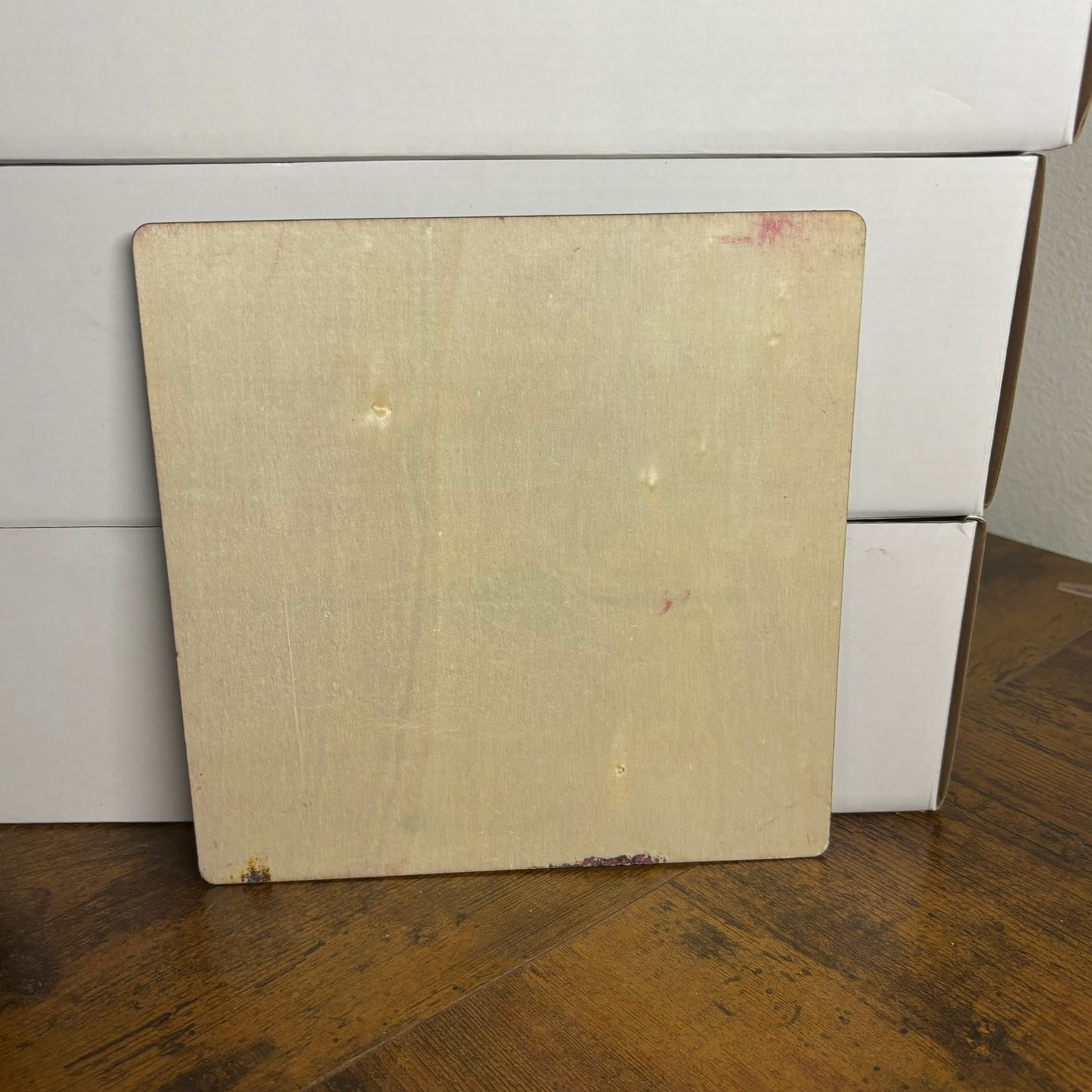 Purple Yellow Enmeshment - Painted Thin Wooden Chess Board