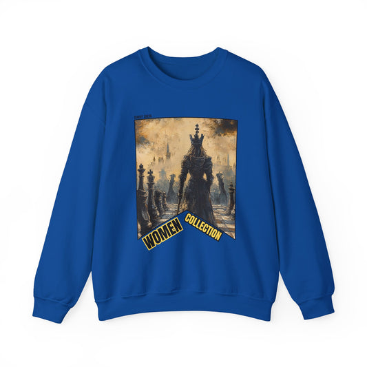Queen's Royalty - Blue Chess Crewneck Sweater