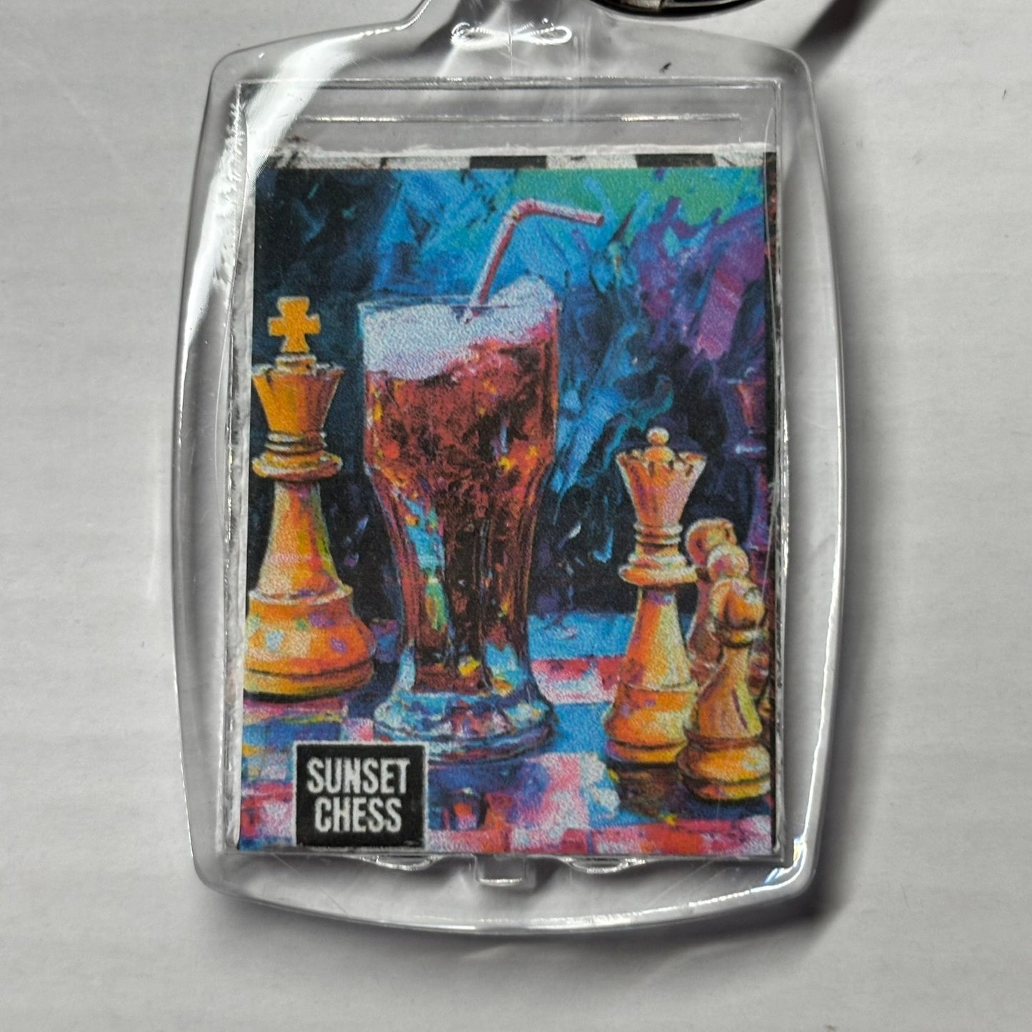 Soda Pop - Chess  Photo Keychain