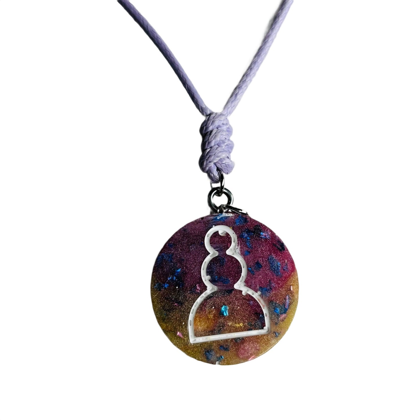 Fancy Pawn - Handmade Resin Chess Necklace