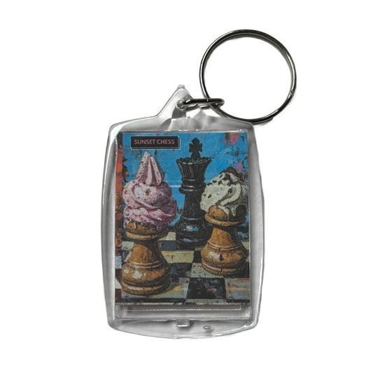 Sweat Treats - Chess  Photo Keychain
