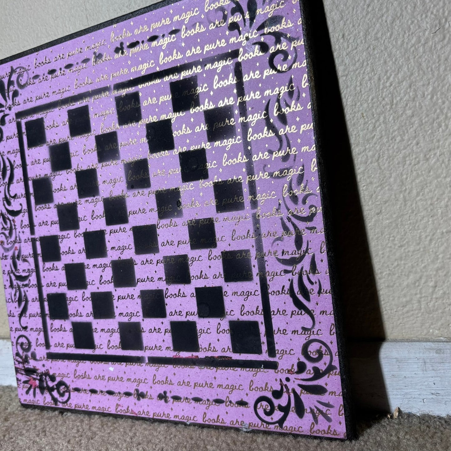 Golden Pink - Scrapbook Chess Board