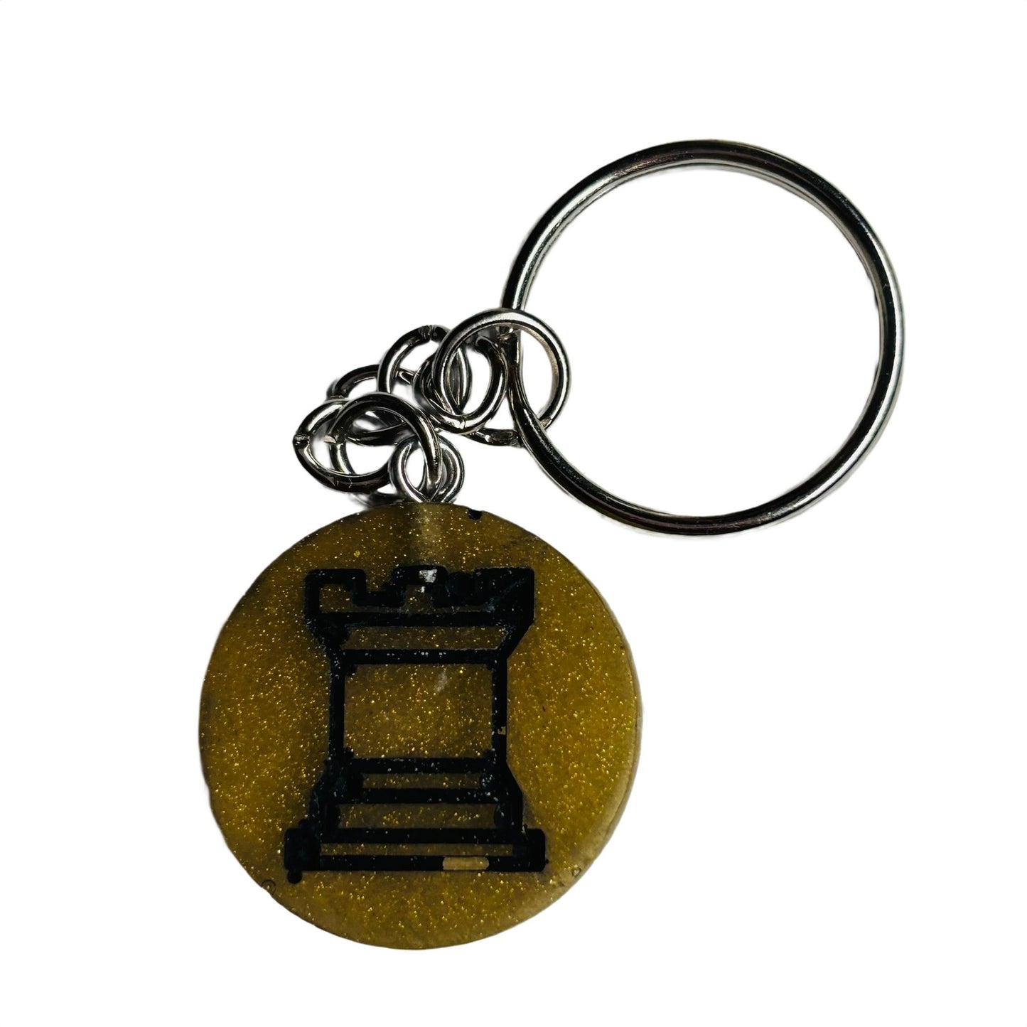 Old School Rook - Handmade Resin Keychain