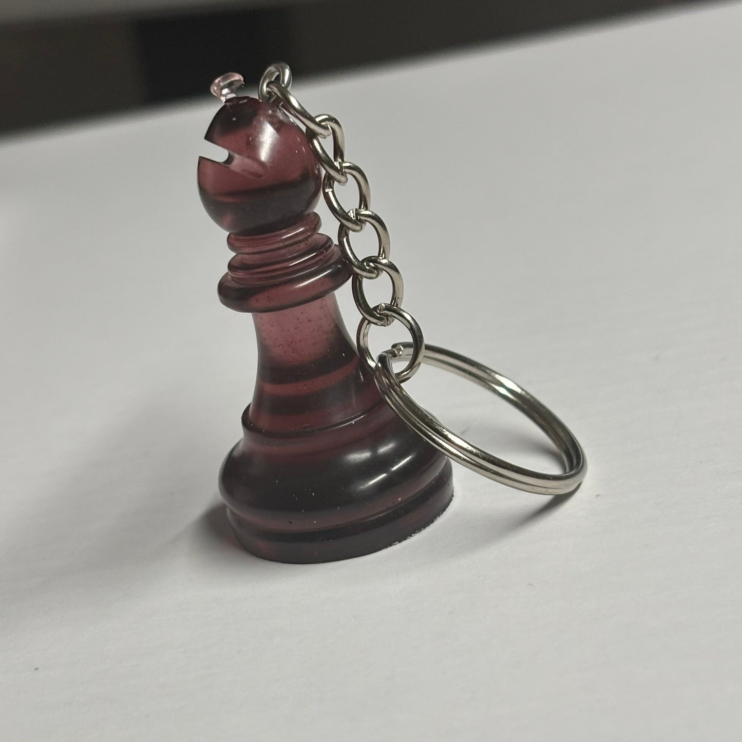 Royal Violet Red Bishop - Handmade Resin Keychain