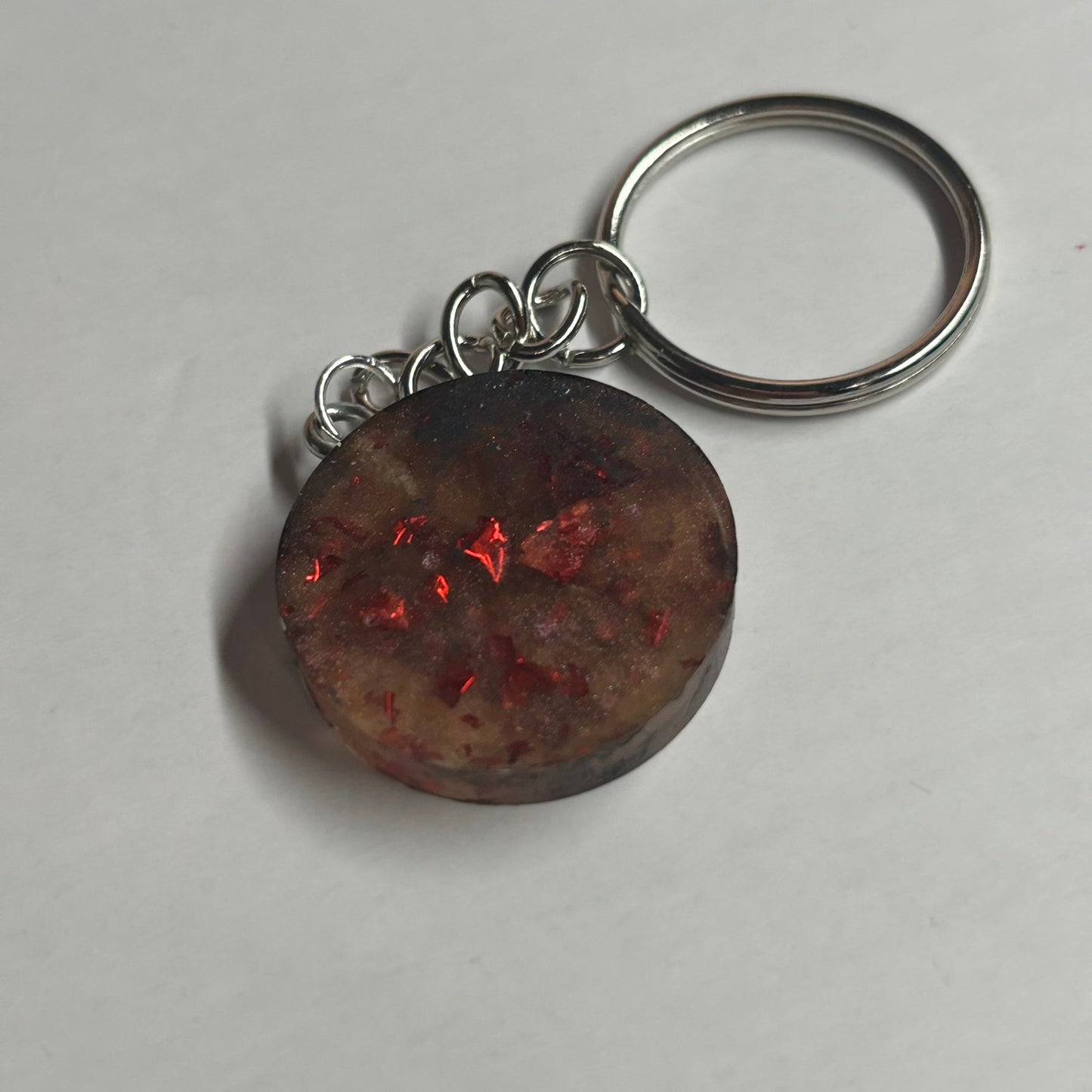 Dark Amber Queen - Handmade Resin Keychain