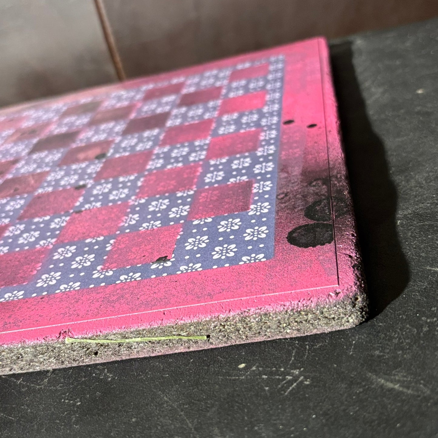 Vintage Purple/Pink - Scrapbook Chess Board