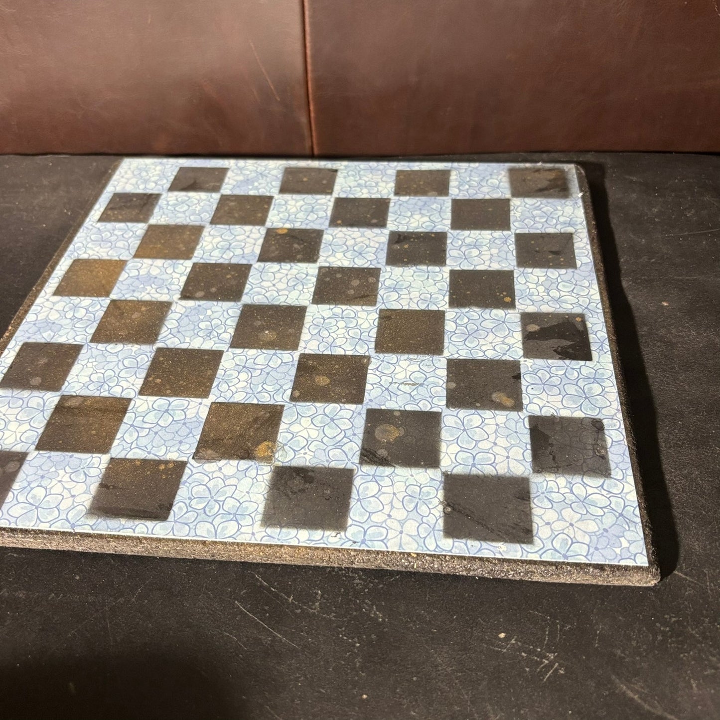 Golden Black & Blue - Scrapbook Chess Board
