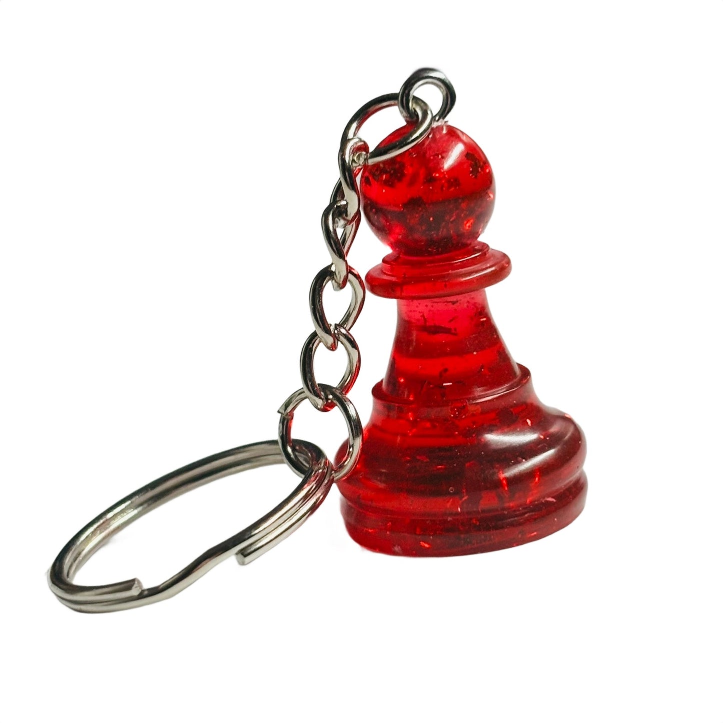 Cherry Red Pawn - Handmade Resin Keychain