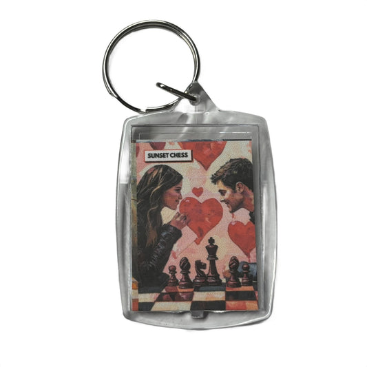 Love Birds - Chess  Photo Keychain