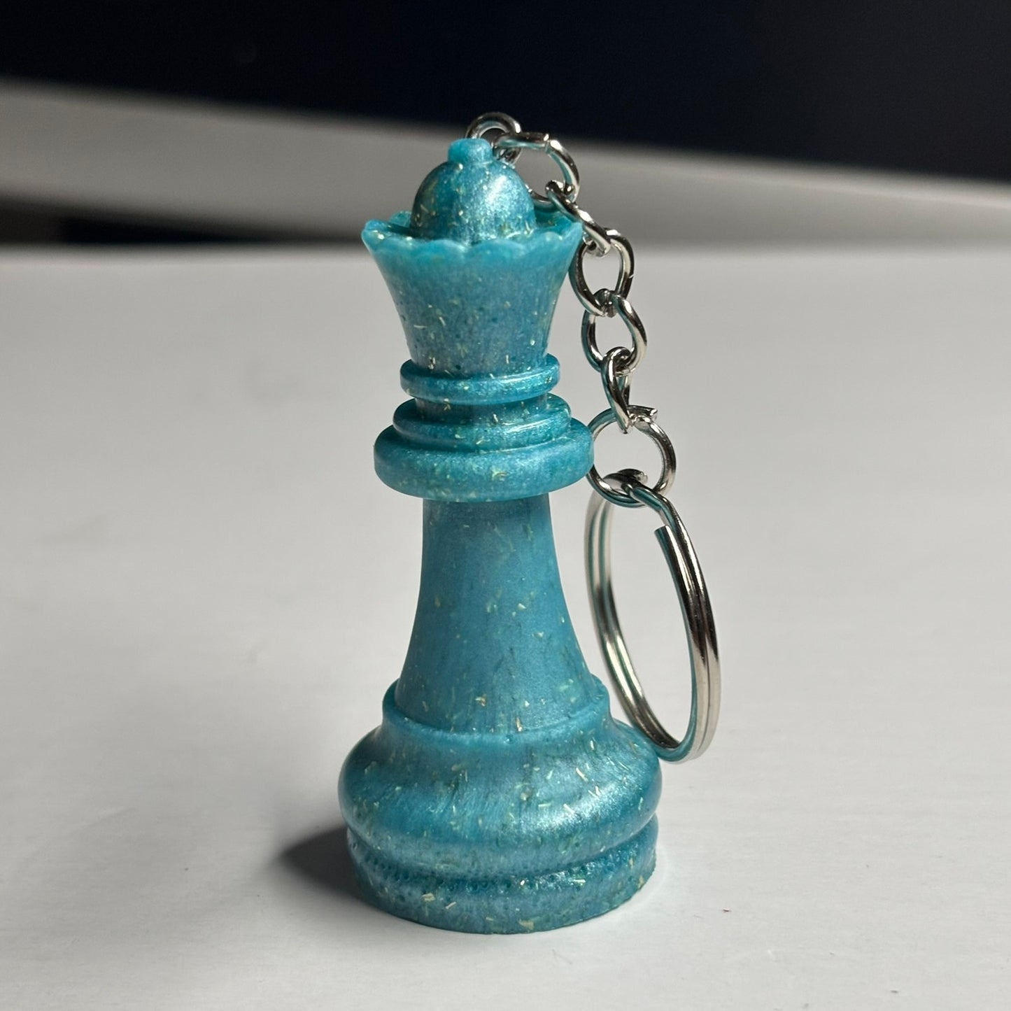 Iced Blue Queen - Handmade Resin Keychain