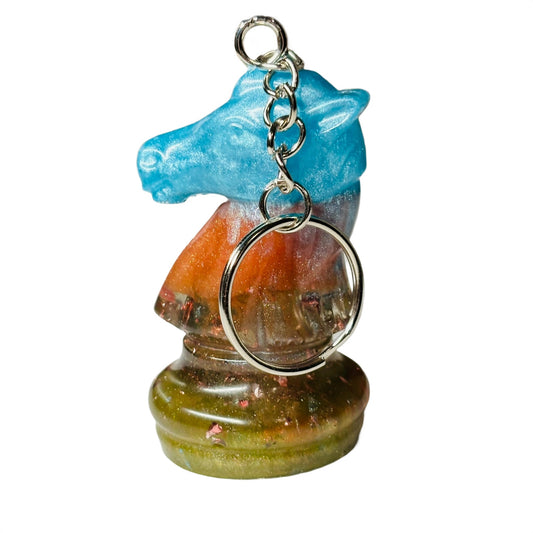 Knights Color Enmeshment - Handmade Resin Keychain - Large Edition